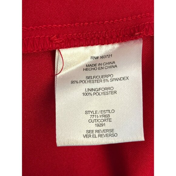 Y2K City Studio Red Rhinestone Embellished Cocktail Dress Size 7/8 Sleeveless - Picture 6 of 7